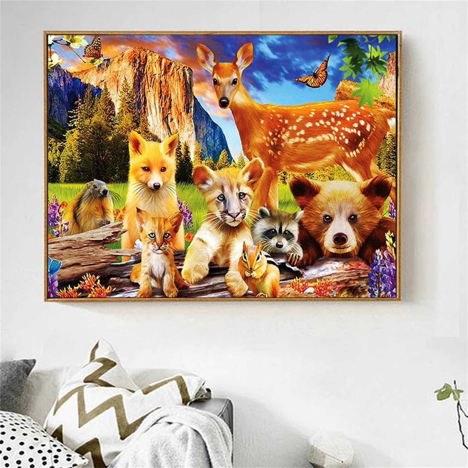 MSDEWLH 5D Diamantmalerei Set Bayern Neuschwanstein – 30x40 Cm, Rund, Mit Runden Diamanten, Inkl. Werkzeug, DIY Geschenk Für Zuhause