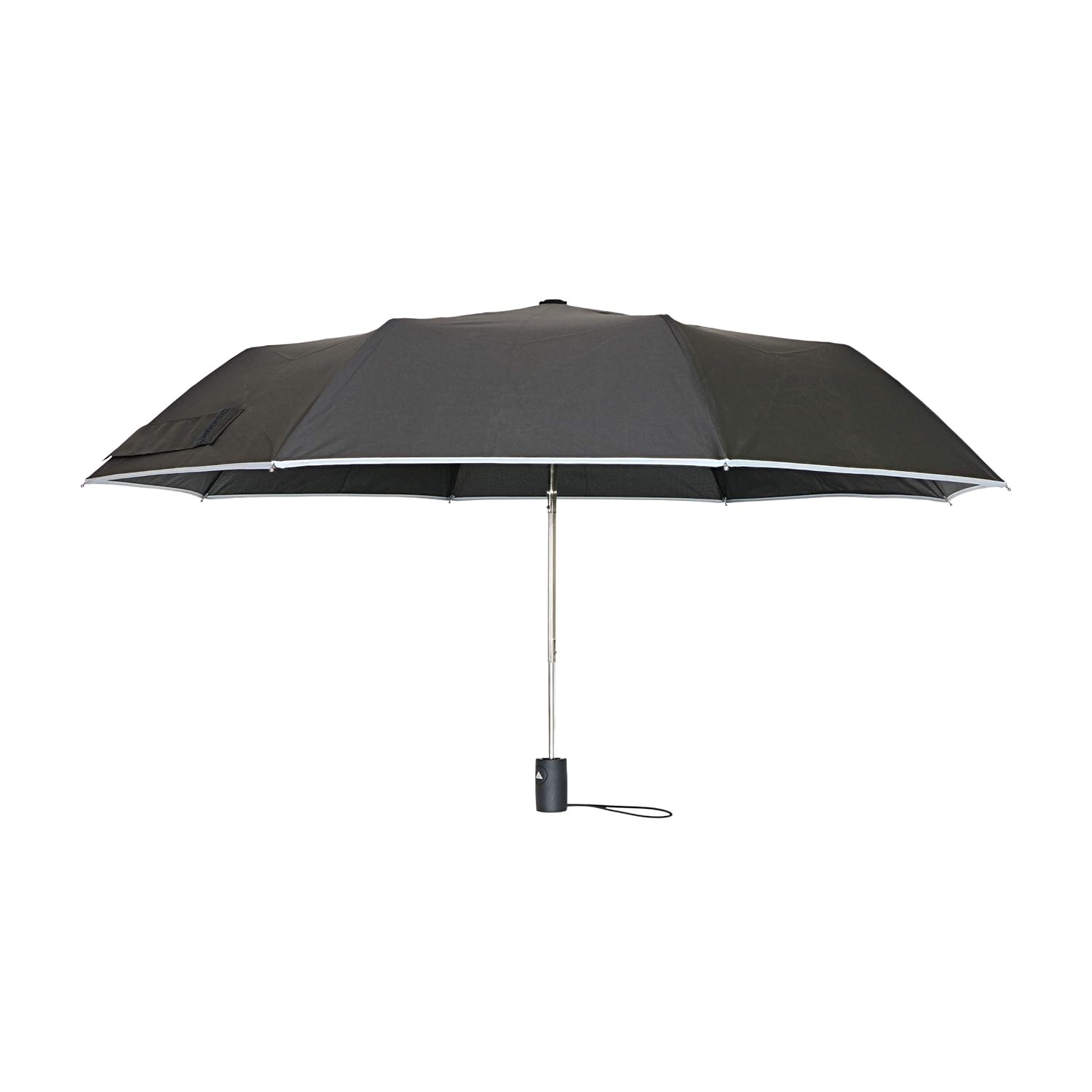 West Chester UMB340/OS Tri-Fold Umbrella - Black, 40 in, Pongee, Automatic Opening Umbrella with Fiberglass Ribs, Metal Shaft, Gray Trim : Clothing, Shoes & Jewelry