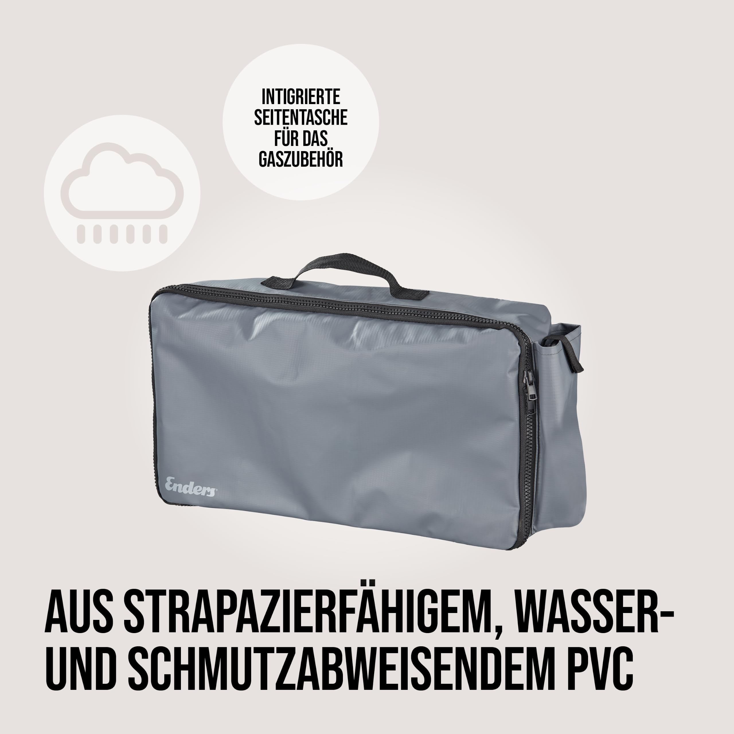 Enders® Transporttasche Bondy 2/3, Aufbewahrungstasche für Campingkocher, Grill-Zubehör, Tragetasche für Outdoor-Camping, Tragetasche für Gasgrill, #1864,1865