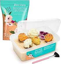 LotFancy Silica Gel Flower Drying Silica Crystals with Color Indication 2.5lb (1.13kg) for Wedding Bouquet Storage