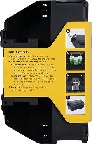 Miniatura 14 de Victor M901RB - Estación de cebo para roedores recargable, color negro