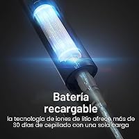 Vista 5 de Aquasonic Icon Cepillo de dientes recargable aceptado por la ADA, soporte magnético y estuche de viaje delgado, 2 modos de cepillado