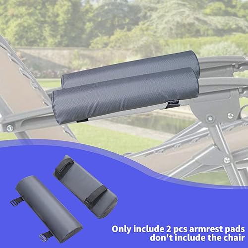 Miniatura 6 de YUJHON Zero Gravity Chair Cushion for Arm Rest Foldable and Soft Chair Armrest Pads Relieve Your Elbows and Forearms Suitable for Outdoor and Lawn