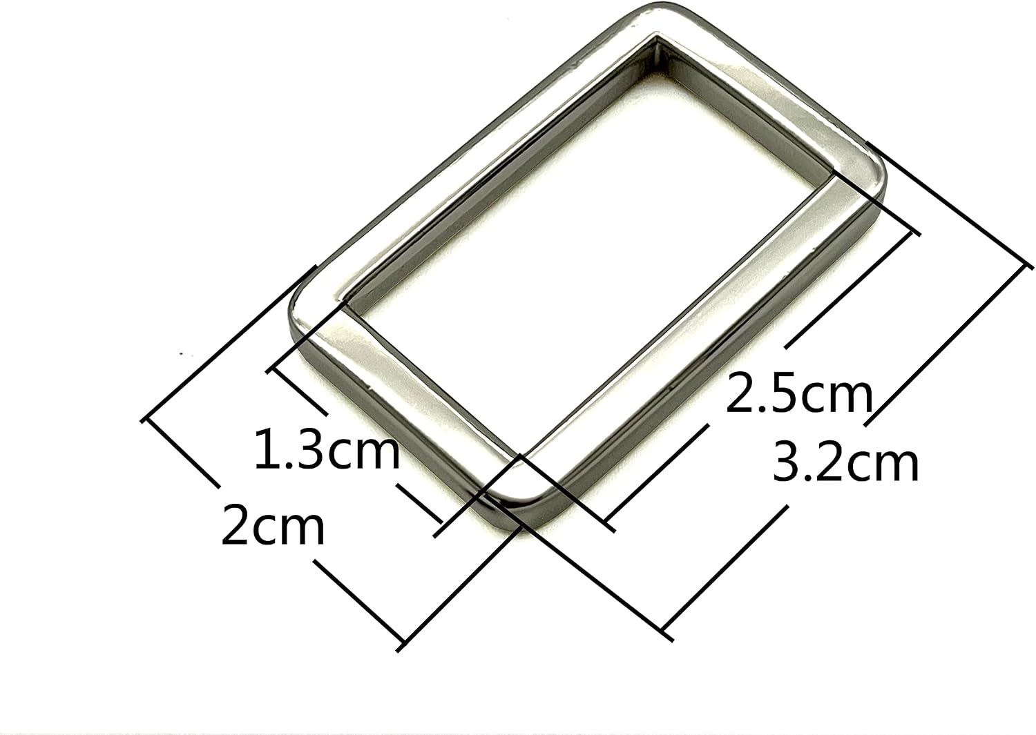 Rectangle ring 1" / 25mm zinc alloying for buckle straps bags belt purse hardware making,bag replacement Nickel U76