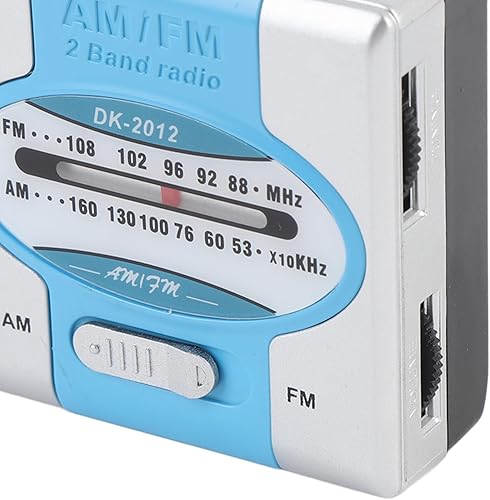 Miniatura 9 de Portable Radio, AM FM Pocket Transistor Radio with Speaker and Earphone Jack, for Outdoor Travel and Home Use (Silver Blue)
