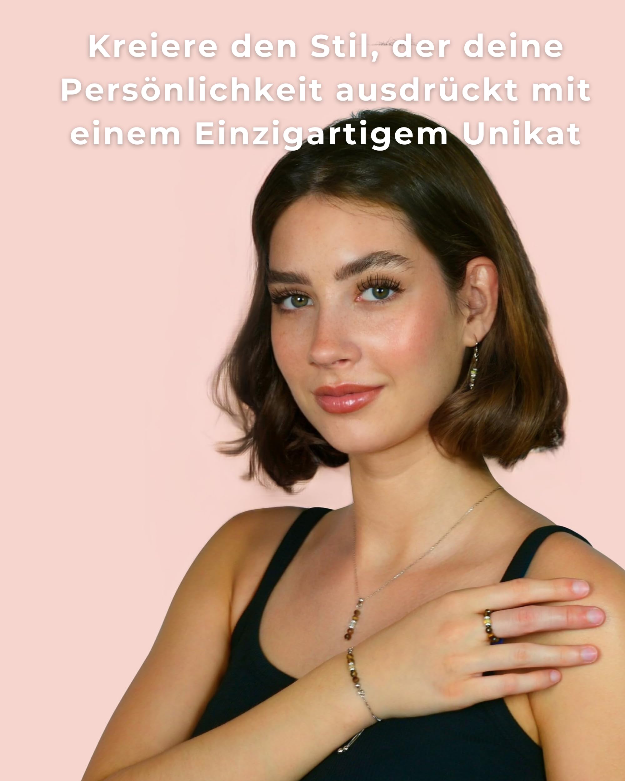 Opal Armband aus 925 Sterling Silber – Damen & Herren – Naturstein Perlenarmband mit Zugverschluss