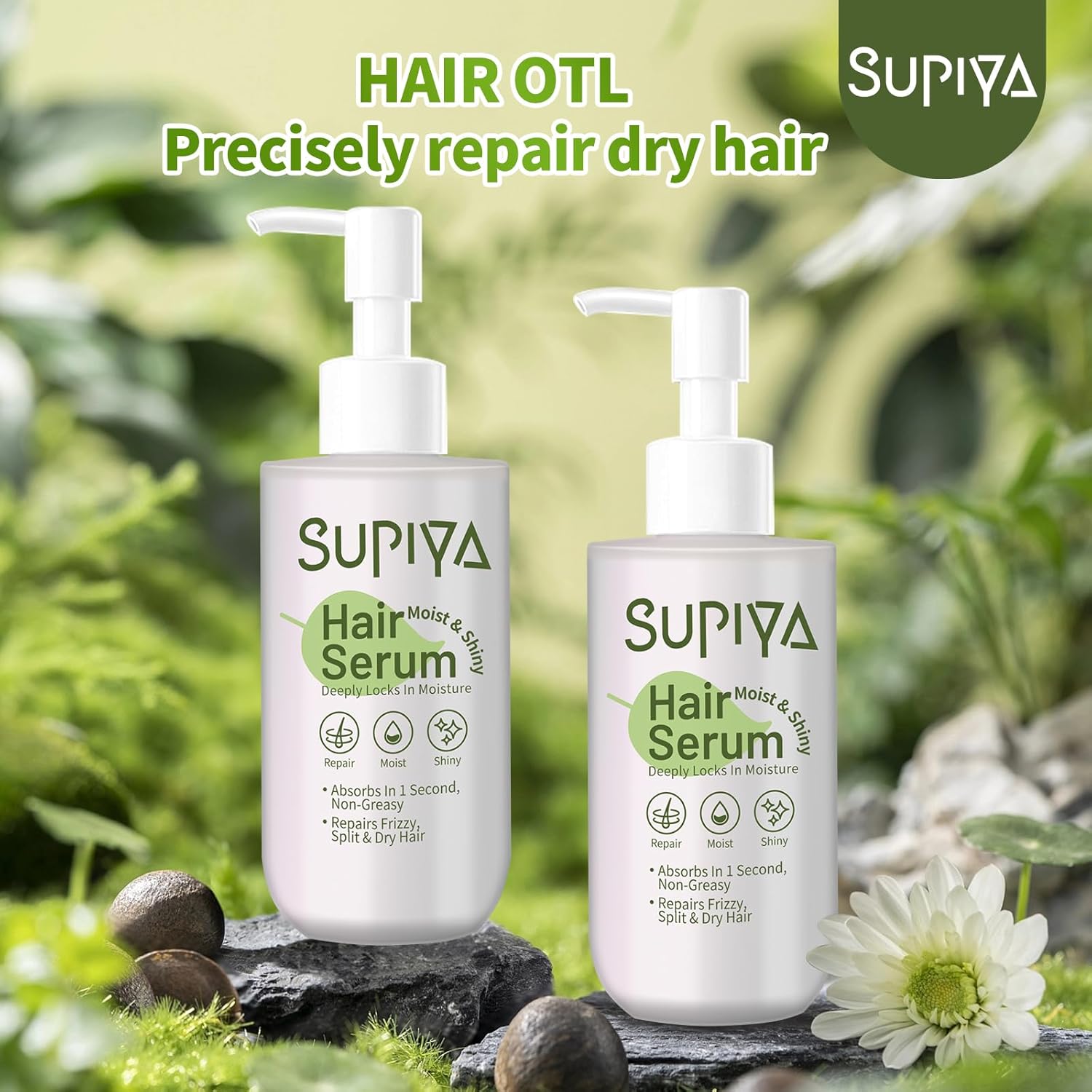 Hair Oil for Frizzy Hair - Hydrates & Smoothes Hair, Essential Oils Heat Protectant, 100% Pure Hair Serum with Camellia Seed Oil for Dry & Split Ends - Image 6