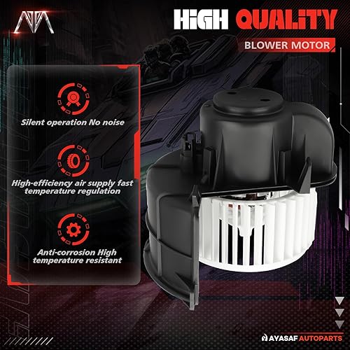 Miniatura 3 de MAYASAF 700262 Conjunto de motor de ventilador HVAC para Audi 2007-2015 Q7, para VW 2004-2010 Touareg