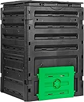 JupiterForce 120 Gallon BPA-Free Compost Tumbler Bin - Outdoor Large Capacity, Easy Assembly, Dual Doors, Superior Ventilation