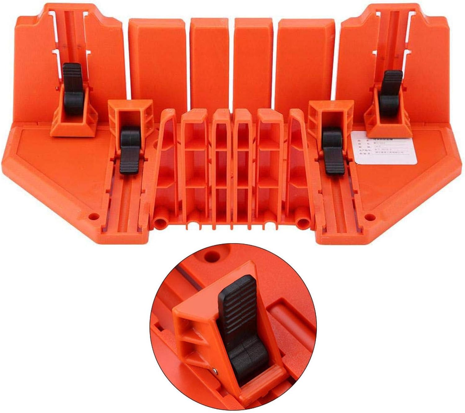 Clamping Mitre Box, 14inch Hardware Tool Saw Storage Miter Box Wood Cutting Plastic with Clamp for Architectural Working for Angle Cutting