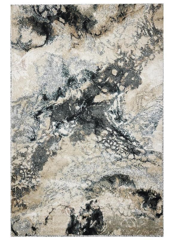 Image of Modern 2x5 Feet (60x150 CM) Silk Touch Carpet for Hallway Bedroom | Washable Anti-Skid | Multicolor Floral Mosaic Pattern | Stain-Resistant Floor Rug for Bedside Hallway
