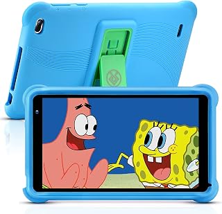 7 inch Kids Tablet 32GB Android 11 WiFi Camera Bluetooth 2GB RAM HD Touch Screen 1024x600 Kid-Proof Case Parental Control Learning App on Google Certified Playstore Blue