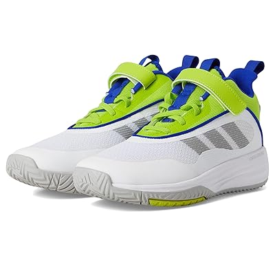 adidas Kids Own The Game 3.0 Basketball Shoes (Little Kid/Big Kid) Kids Shoes White/Grey/Solar Slime