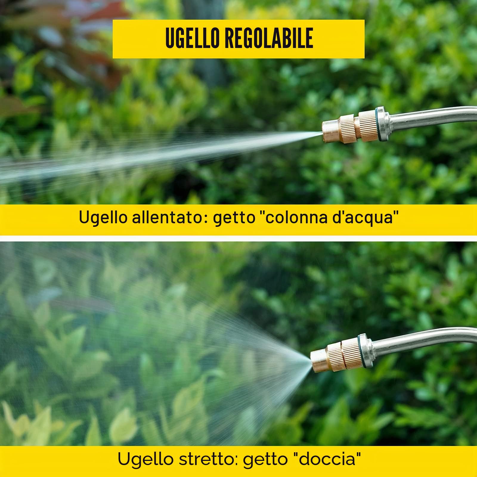 VEVOR Spruzzatore 6L in Acciaio Inossidabile, Spruzzatore Manuale a Pompa, Spruzzatore da Giardino Rinforzato a Pressione da 3,3 Pollici, Spruzzatore per Giardinaggio Domestico e Pulizia del Terreno