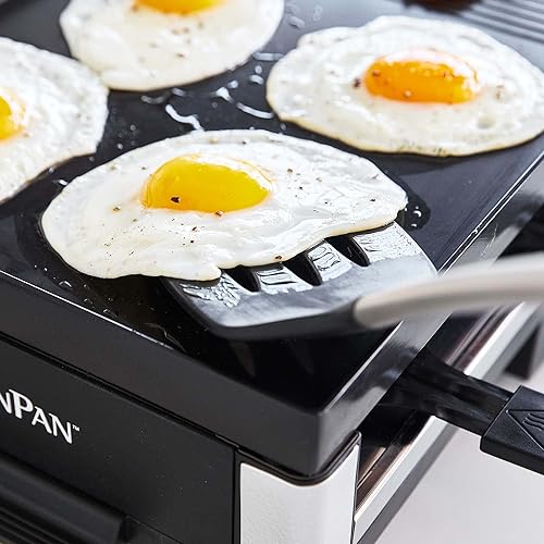 Miniatura 11 de GreenPan Electrics Healthy Ceramic antiadherente 3 en 1 parrilla reversible, plancha y raclette, sin PFAS, sirve hasta 8 personas para fiestas y