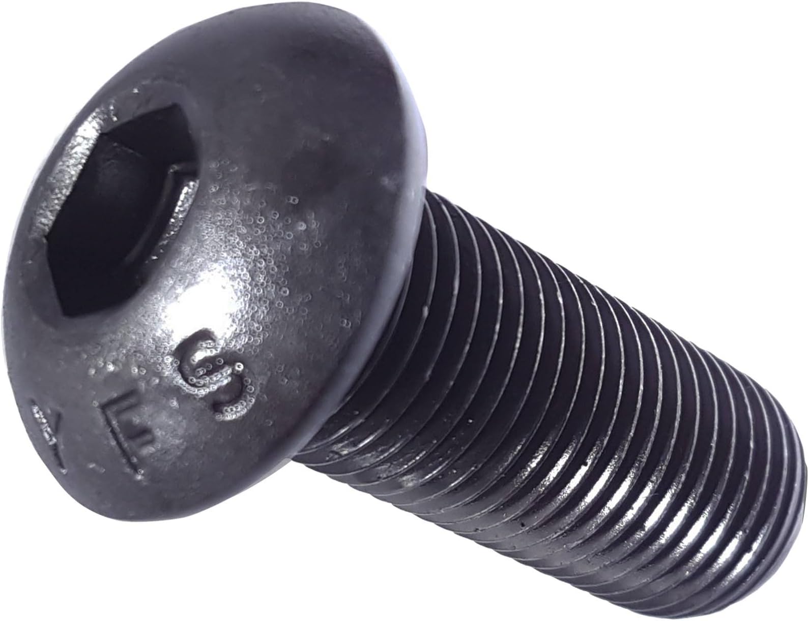 5/16"24 x 3" Button Head Socket Cap Screw, Allen Socket Drive, 188 Stainless Steel