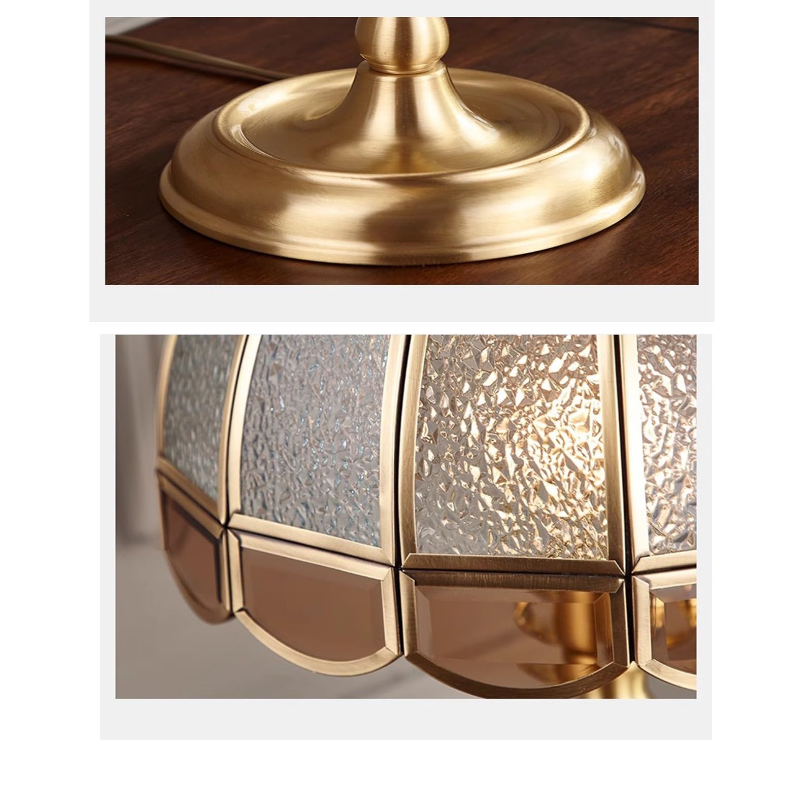 Affascinante Lampade da tavolo in cristallo for camera letto in ottone pieno di lusso vintage leggere Ambiente regalo for principale Arredamento per la casa(Dimmer)