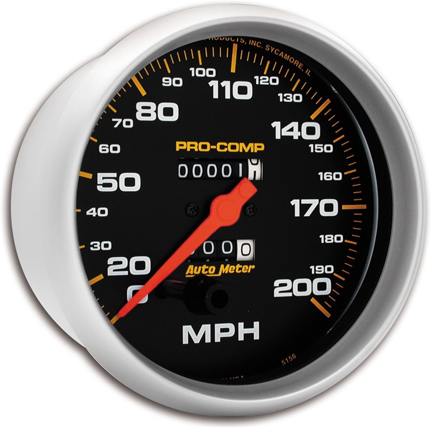 Auto Meter 5156 Pro-Comp Mechanical in-Dash Speedometer