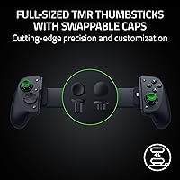 Vista 5 de Razer Kishi V3 Pro XL Gaming Controller for iPad & Android Tablets up to 13": Full Sized TMR Thumbsticks - Dual Back Buttons - Wired & Remote Play
