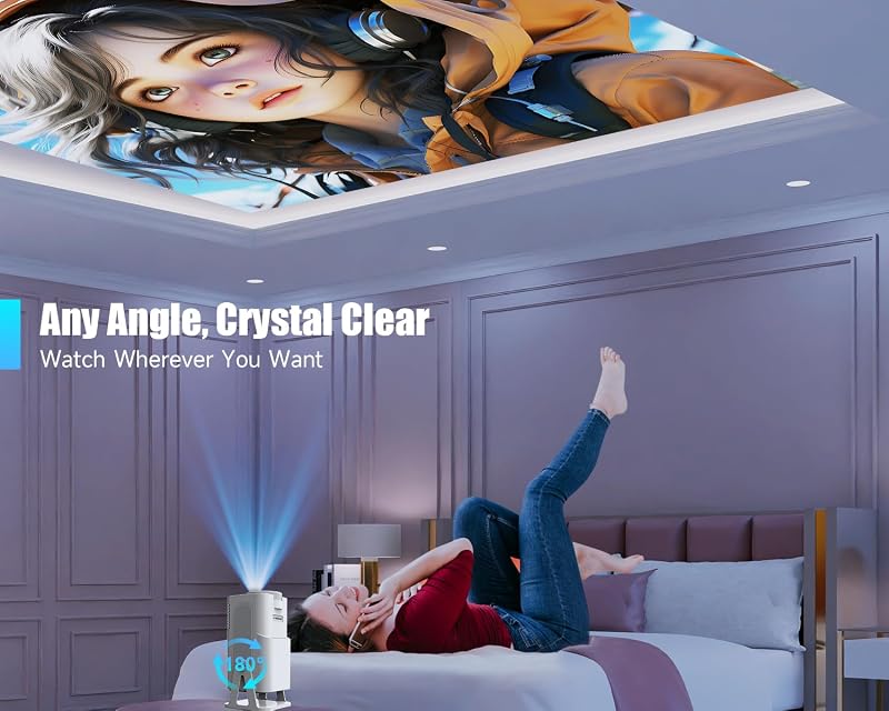 Magcubic Android 13 Smart Projektor 1080P Natív Felbontás 320ANSI 12000 Lumen 5G WiFi Hangvezérlés Hordozható Mozivászon