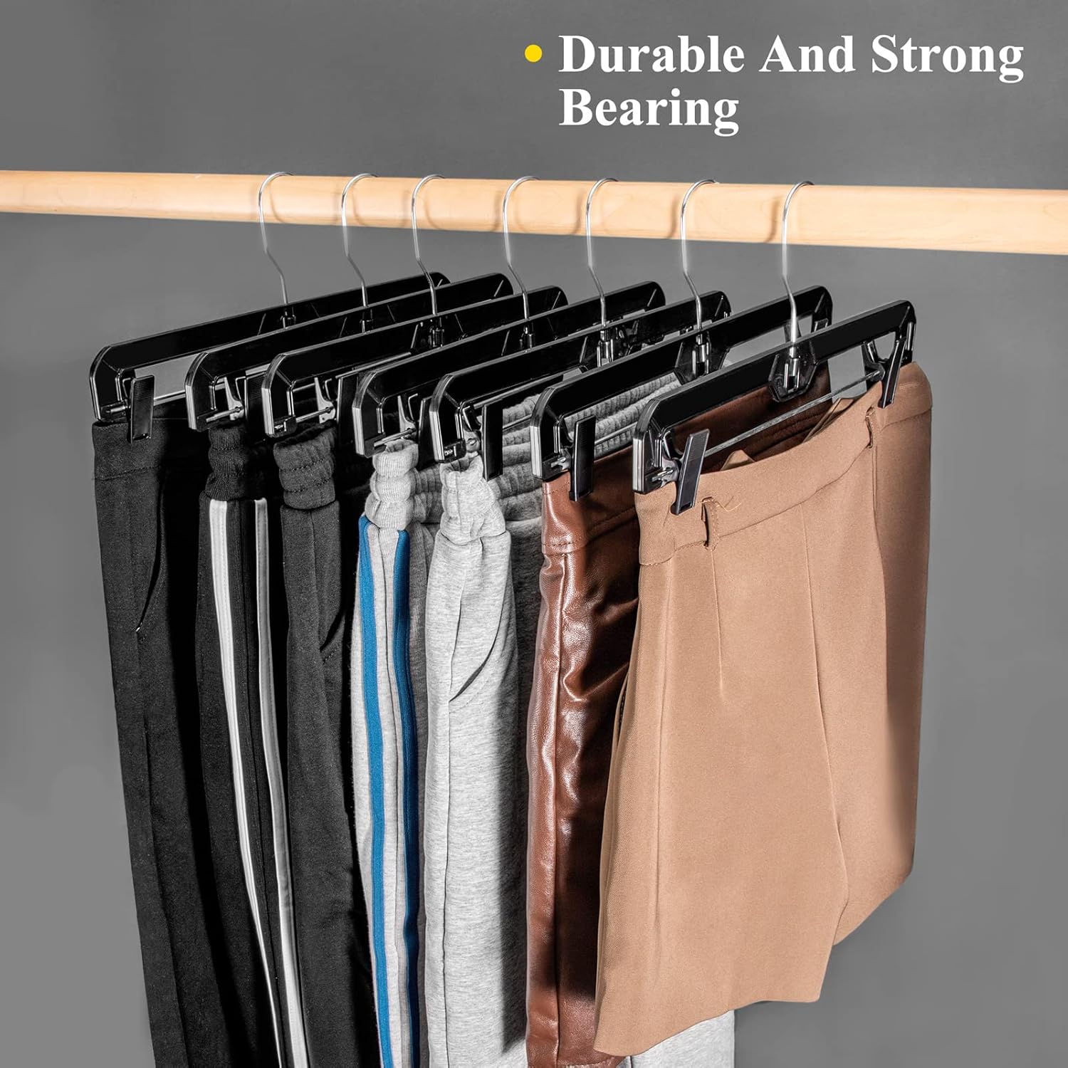 Buy HOUSE DAY Pants Hangers 12 Pack Skirt Hangers with Clips 14 Inch