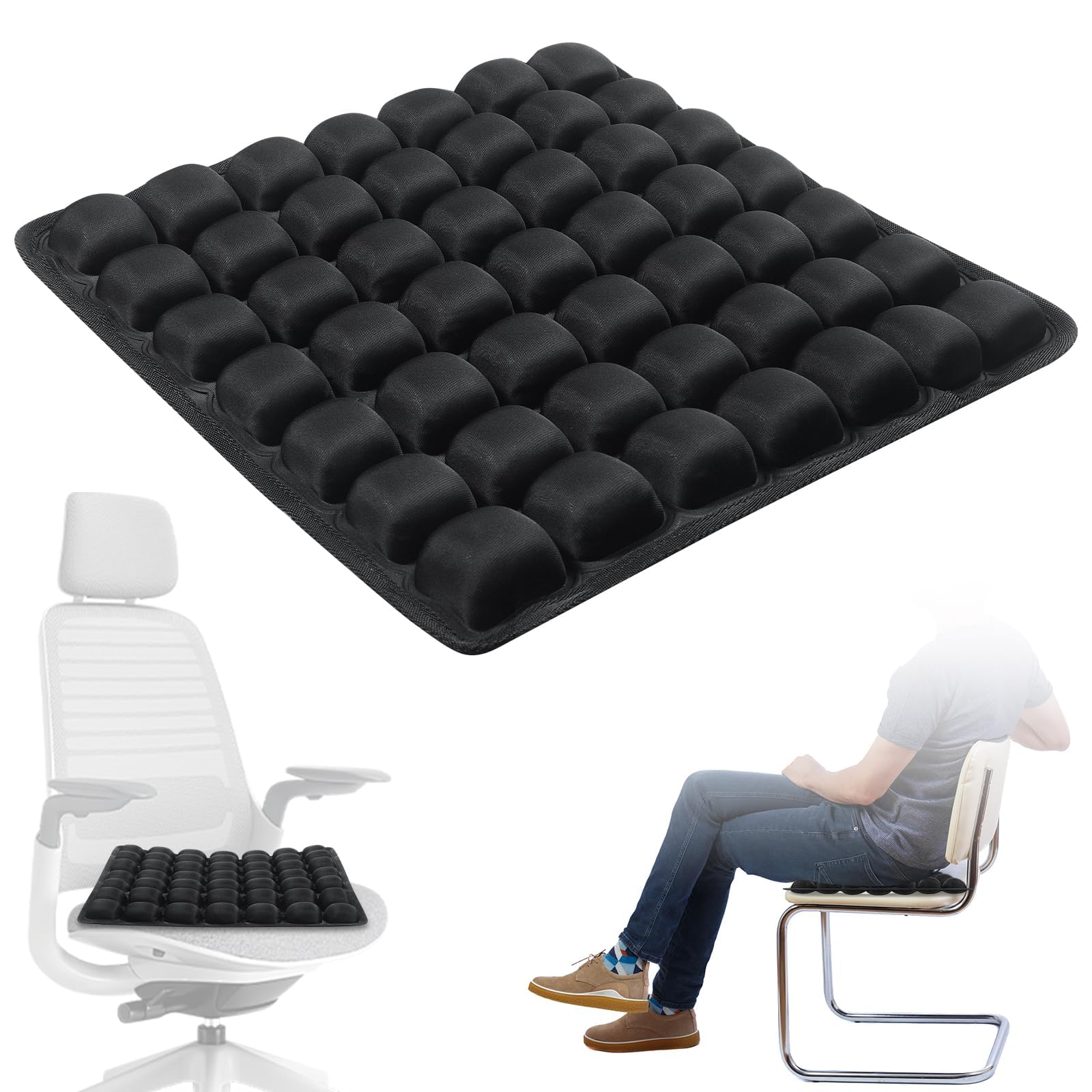 UPATTHUB Sondor Travel Cushion 2026-3D Air Inflatable Seat, Ergonomic Support for Long Flights, Portable for Car, Office, Wheelchair