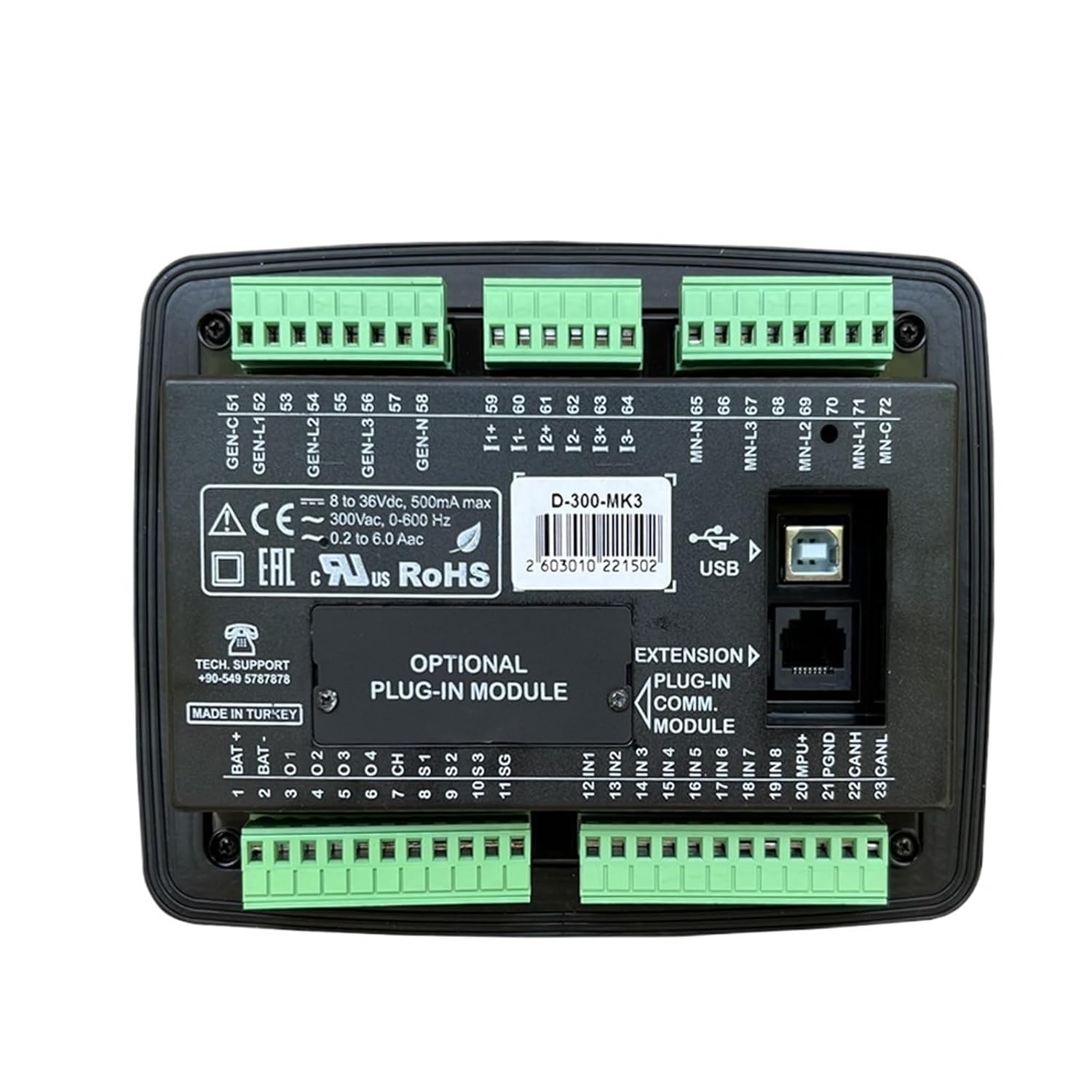 1PCS D300MK3 Controller Diesel Generator Set self-Starting Controller Module(D300)
