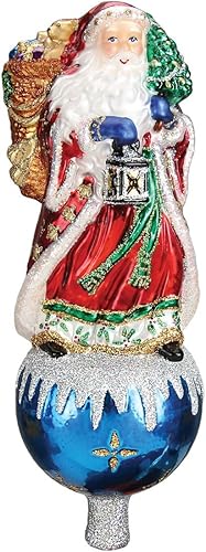 Miniatura 1 de Old World Christmas Adornos Árbol de Navidad del padre Top Vidrio Soplado Adornos para el árbol de Navidad