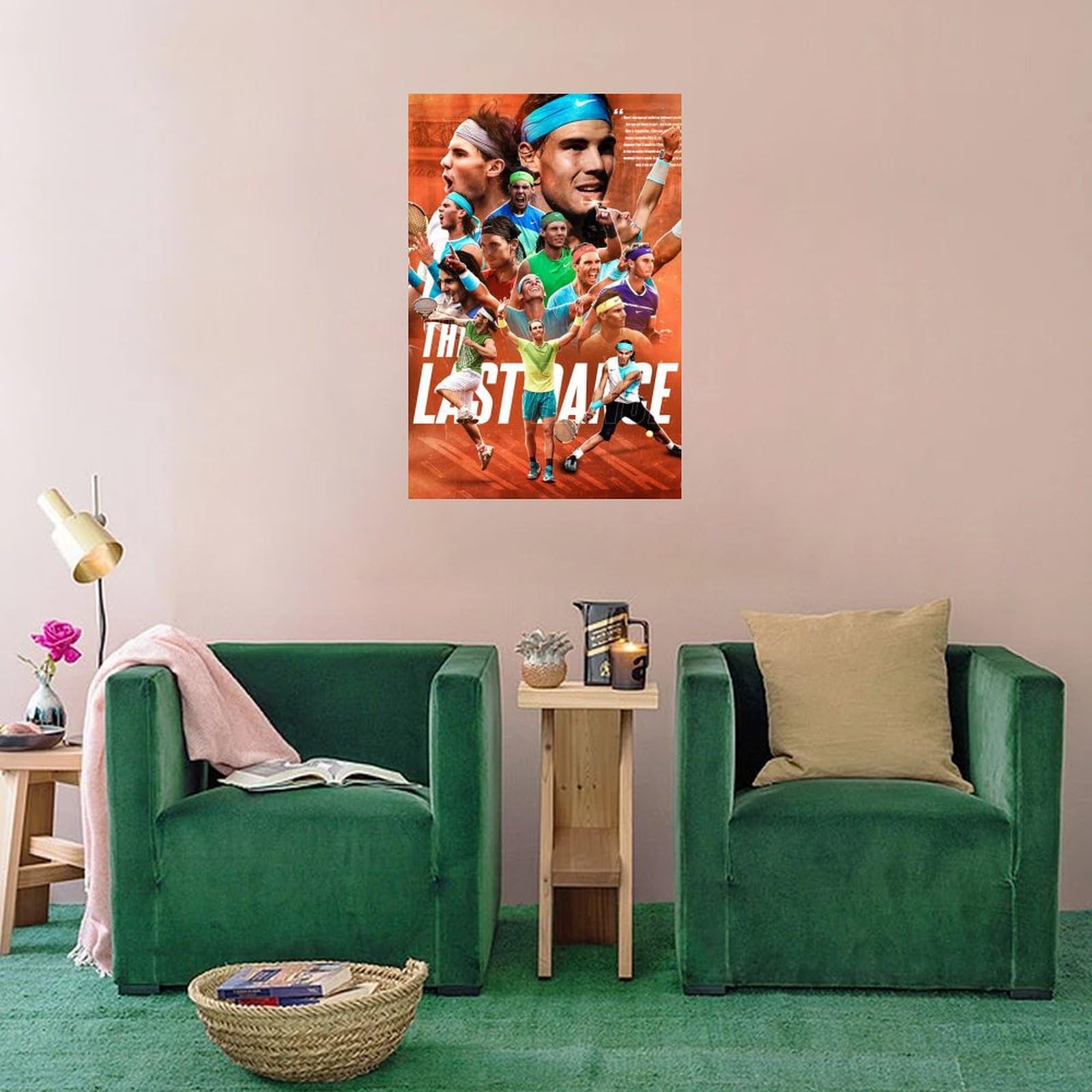 Poster Sur Toile Rafael Nadal - Décoration Murale Tennis 20 X 30 Cm - Impression Qualité, Finition Tendue Sur Châssis - Pour Chambre, Bureau, Salon - 4