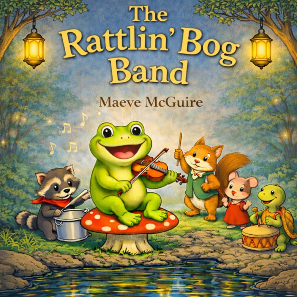 The Rattlin' Bog Band: An Irish Irish Folk Song Bedtime Picture Book for Kids; A Musical Read-Aloud Adventure with Woodland Animals Inspired by The Rattlin' Bog