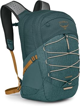 Osprey Quasar Commuter Backpack - Slim Everyday Bag with Laptop Sleeve & Bottle Pockets for Work & School, Torrent Blue Heather