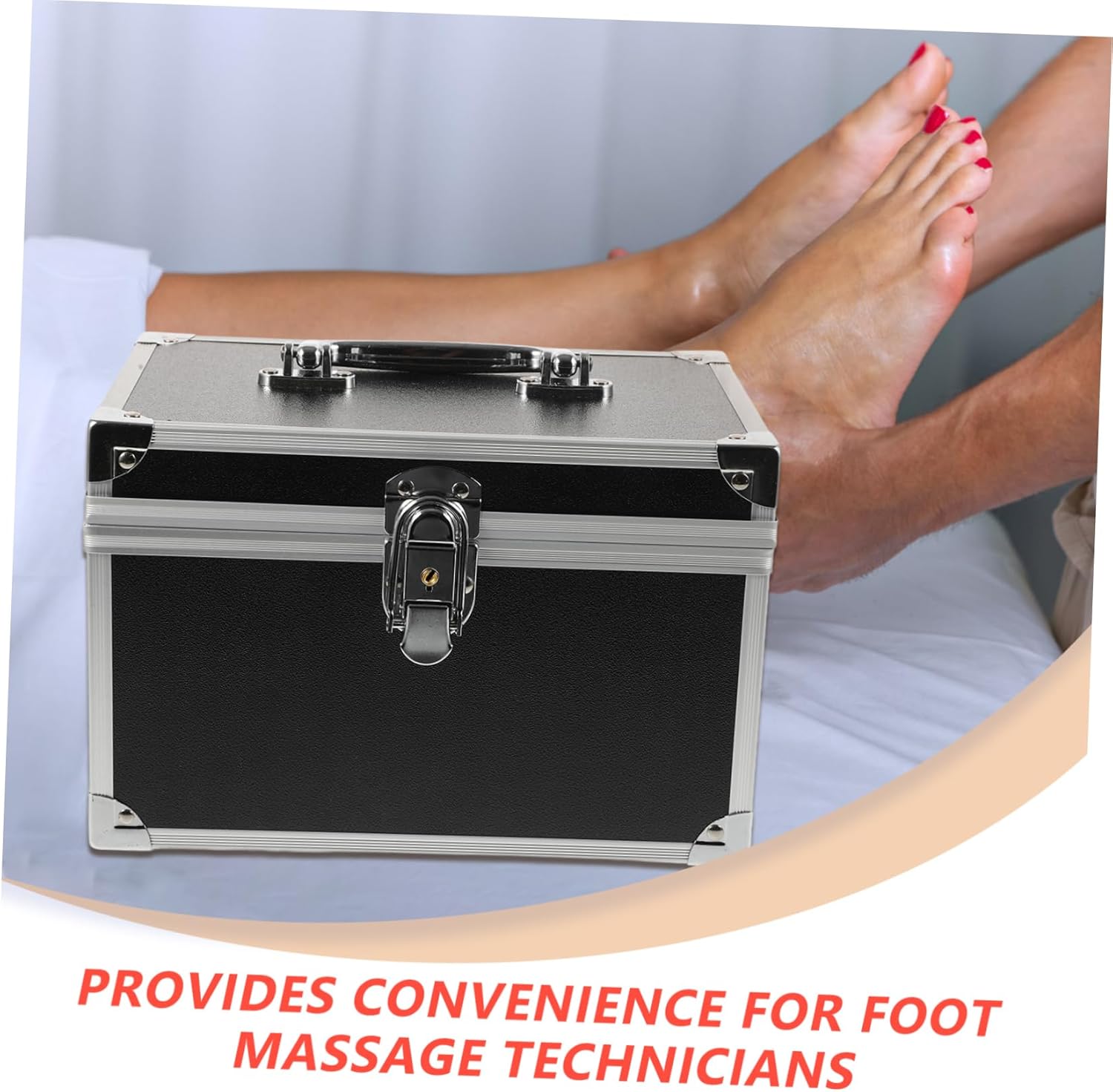 Multipurpose Tool Storage Box Safety Clasp for Home Office Beauty Salon Organizer