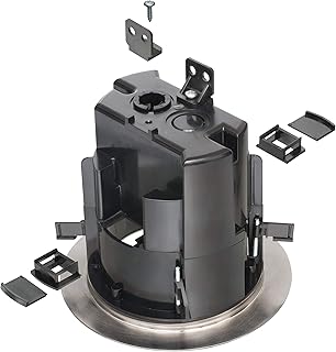 Arlington FLBR5420 Recessed Power and Data Round Floor Box (Nickel)
