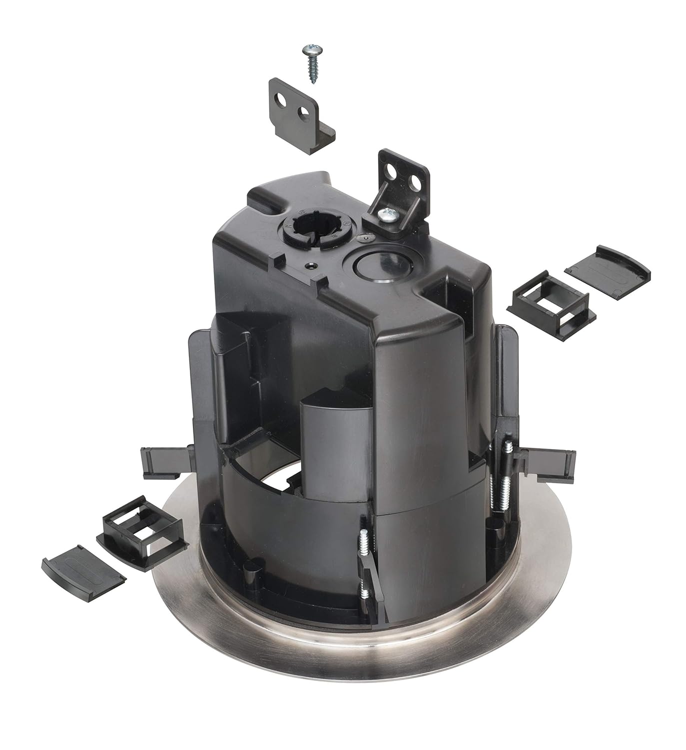 Arlington FLBR5420 Recessed Power and Data Round Floor Box (Brown)