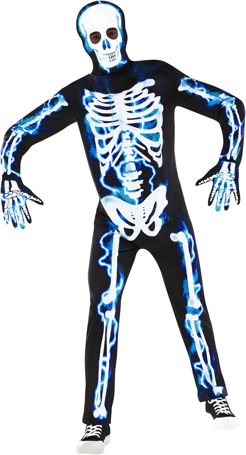 Morph Mens Skeleton Costume, Adult Skeleton Costume, Halloween Skeletons Suit Adults, Halloween Costumes for Men - Image 6