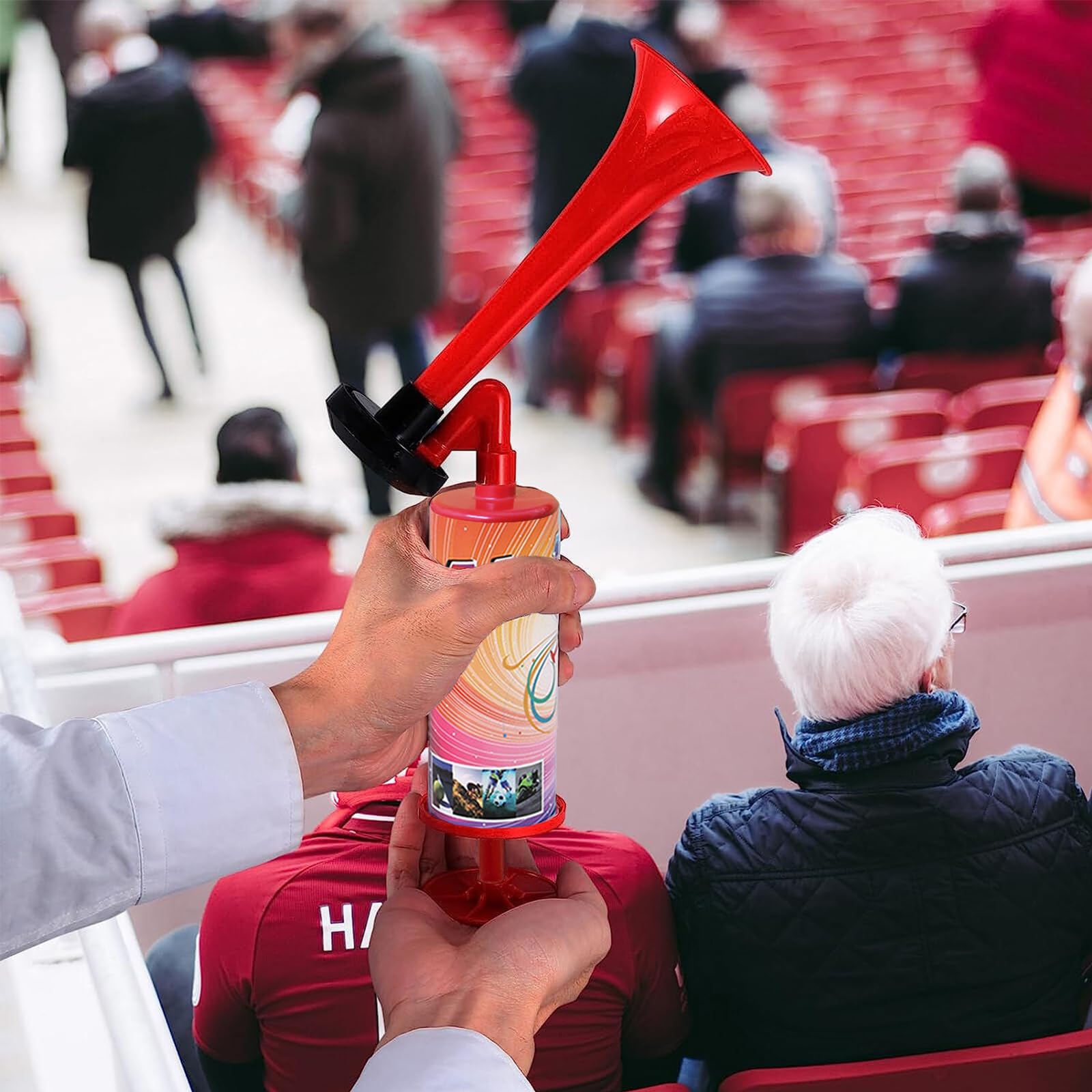 dellyy Confezione da Tromba da Stadio Manuale, Tromba Stadio Manuale, d'Aria, Non c'è Bisogno di Benzina Extra, alla Vittoria (1, B, L)