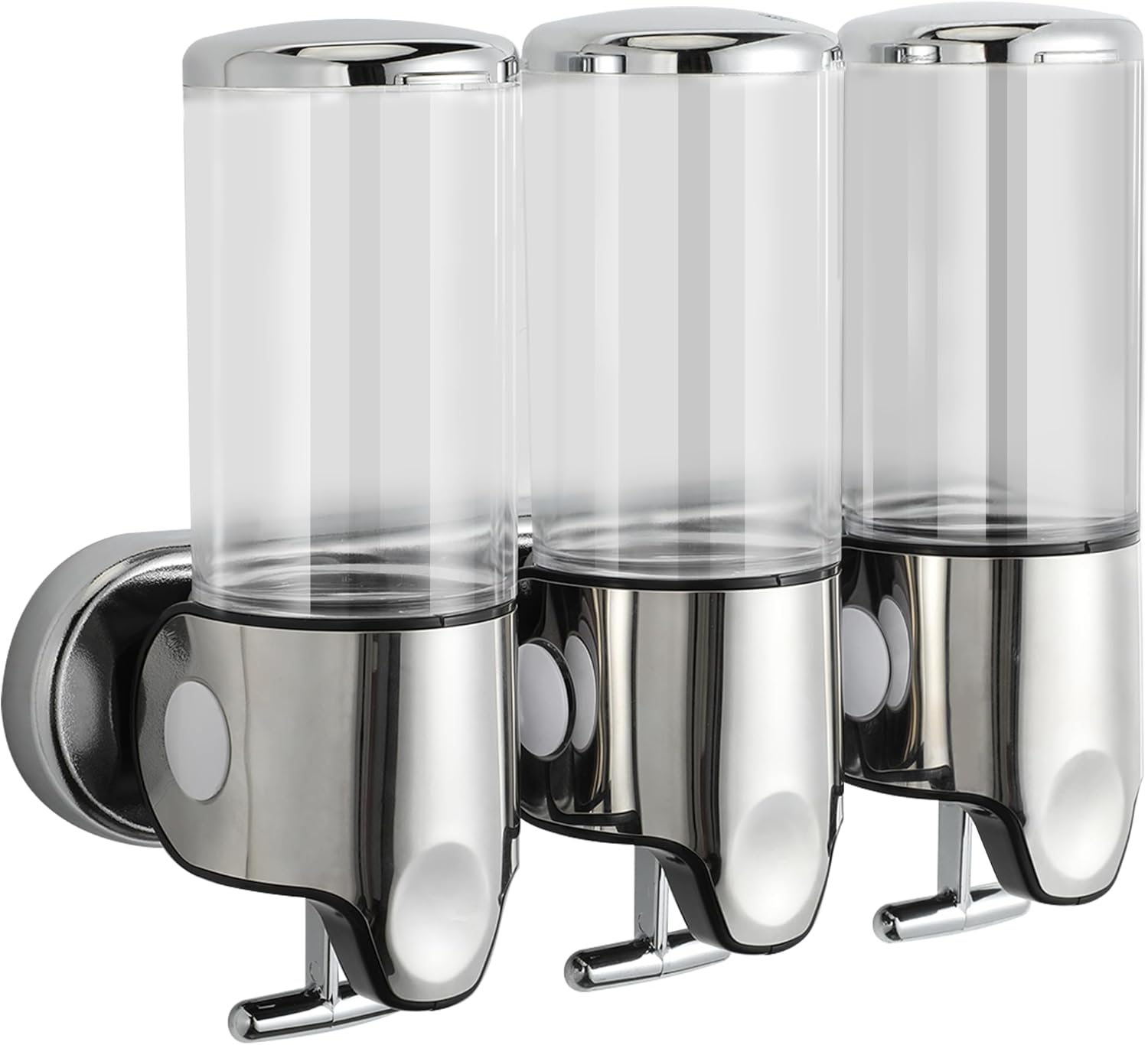 Amazon.com: Shower Soap Dispenser No Drill,Shampoo and Conditioner Dispenser,Stainless Steel No ...