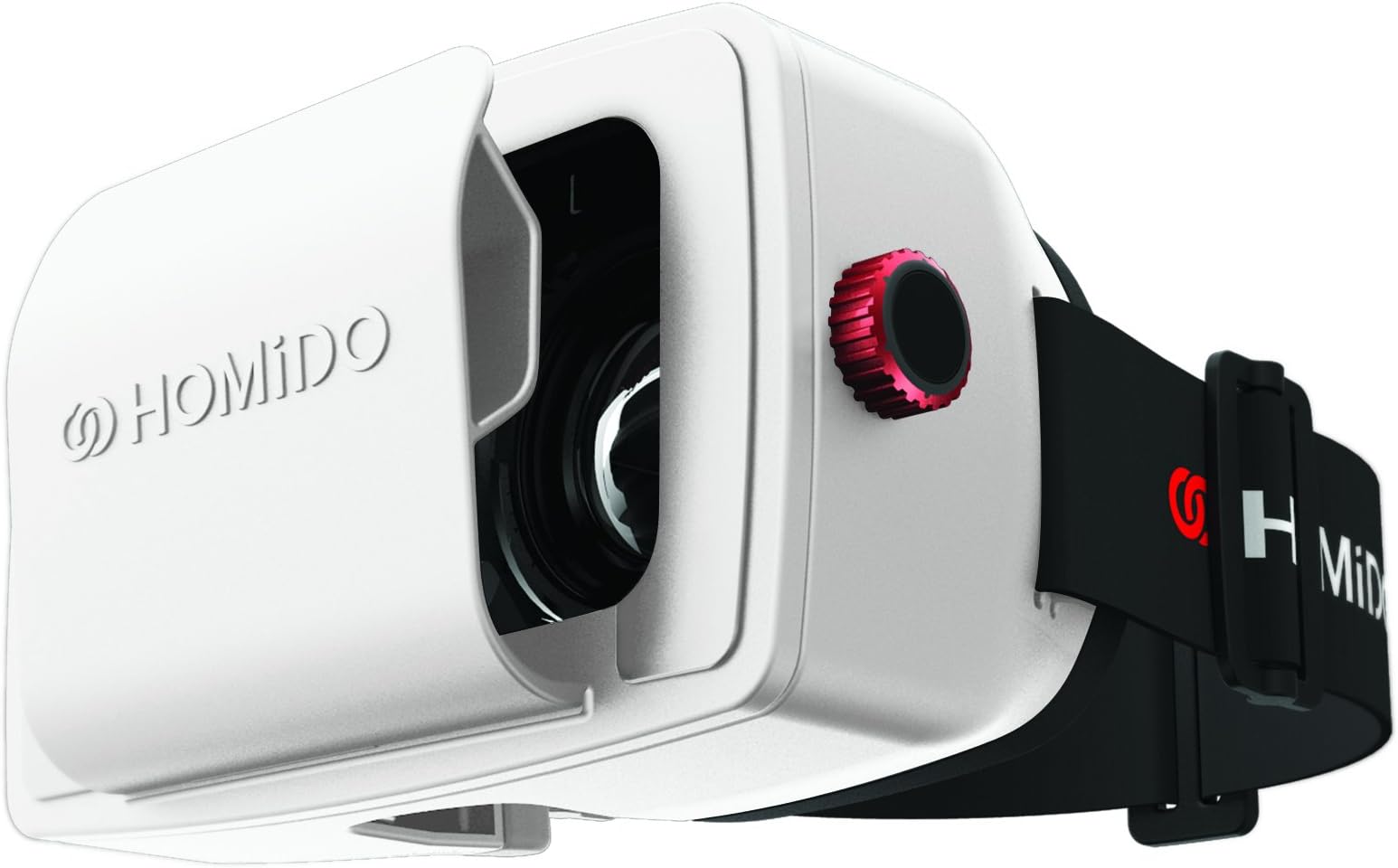 Virtual Reality Headset for Smartphone(White) Homido V1 VR Headset Fit for 4'-6' iPhone and Android Smartphones,3D Glasses for 3D Movies and Games