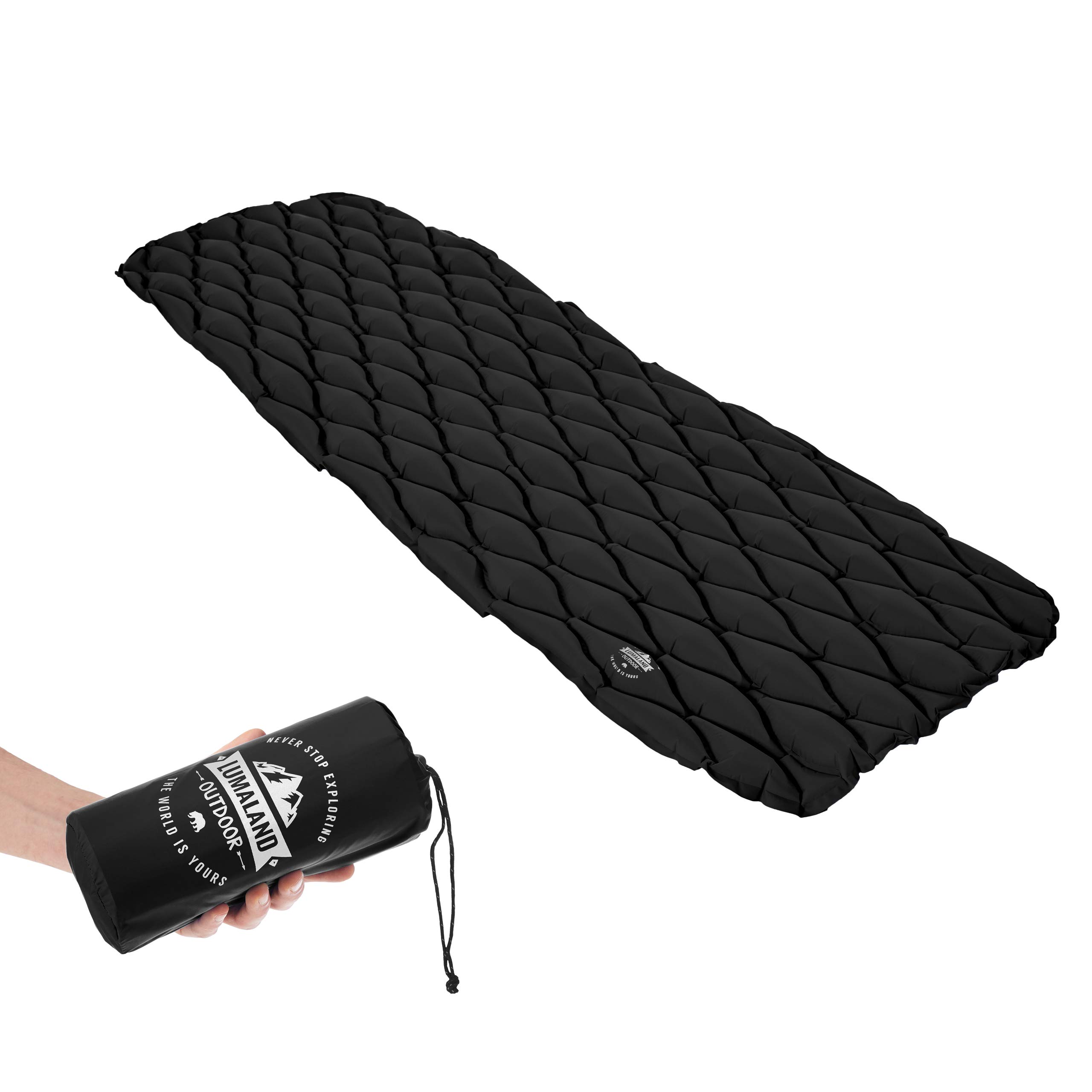 black camping mat