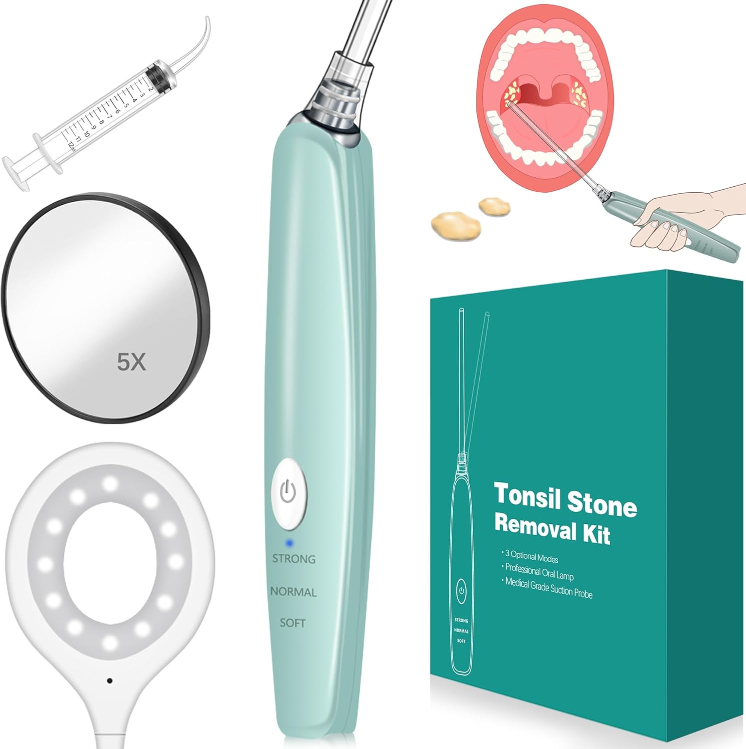 Tonsil Stone Remover Vacuum Electronic Tonsil Stone Removal