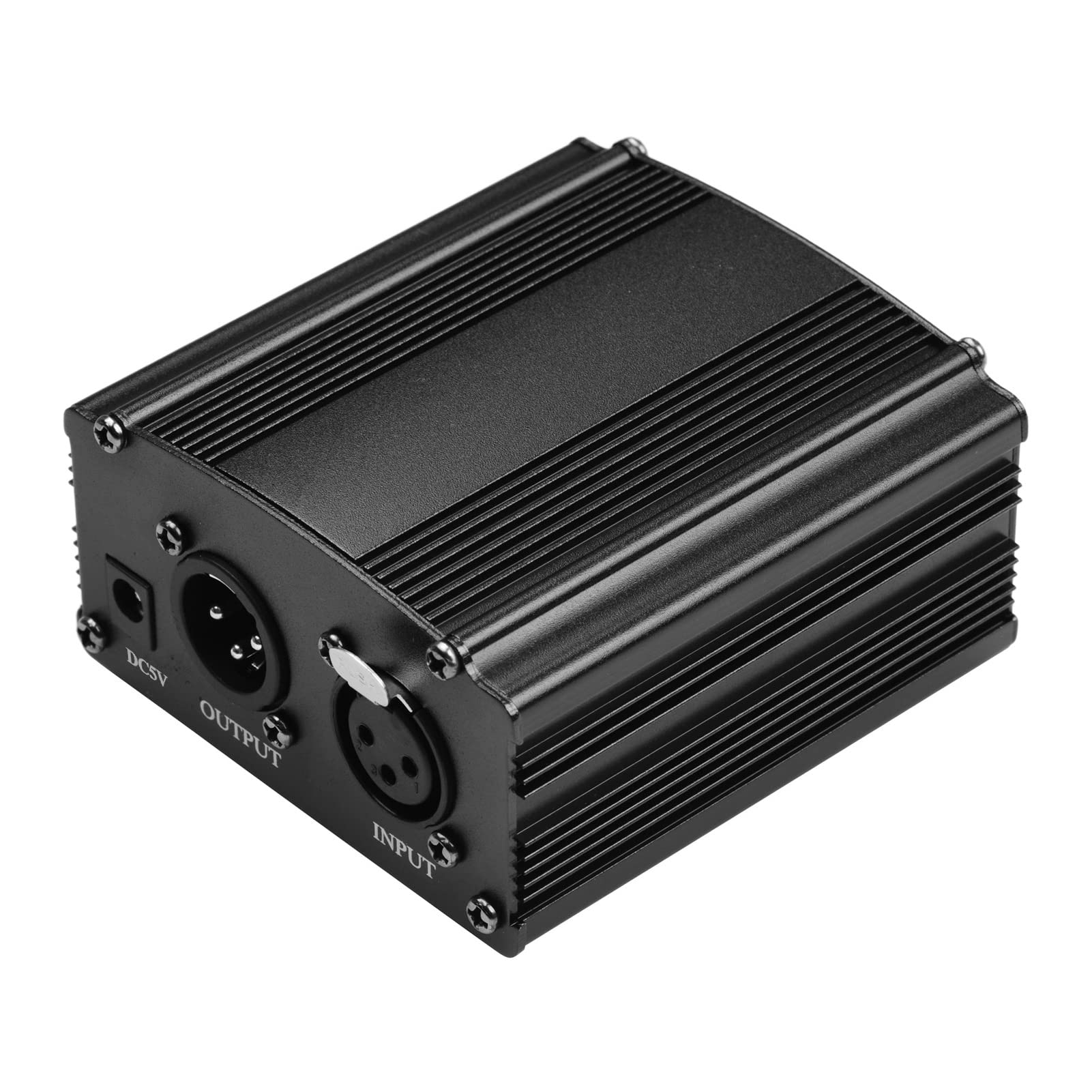 Benkeg Phantom Power,Micrófono ultracompacto + Fuente de alimentación Fantasma de 48 V con Entrada y Salida XLR para grabación de música de Estudio de micrófono de Condensador