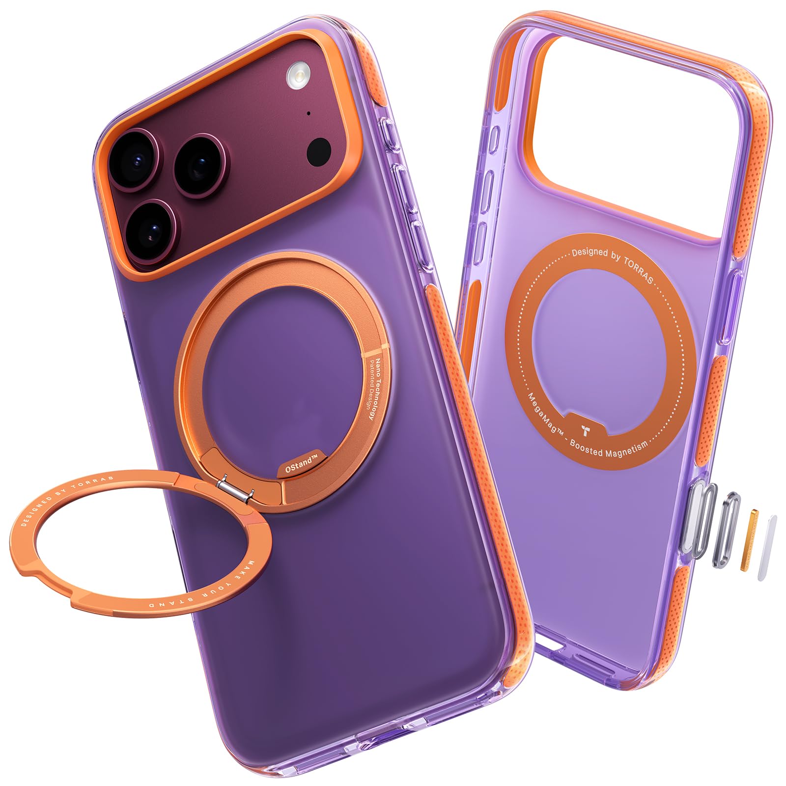 Ostand Hue for iPhone 18 Pro Max Case/17 Pro Max, 360 Magnetic Stand