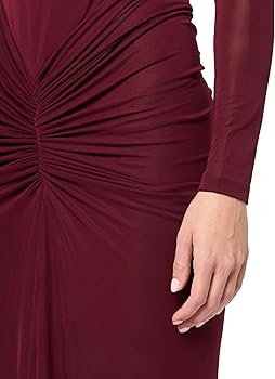 Ronny Kobo Women's Scorpio Longsleeve Jersey, Maxi Dress, Oxblood, Large at  Amazon Women's Clothing store