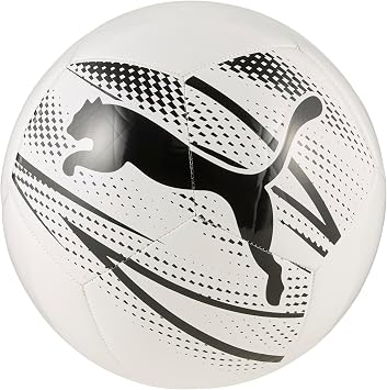 PUMA, ATTACANTO Graphic Football, Unisex, Black and White, Size 5