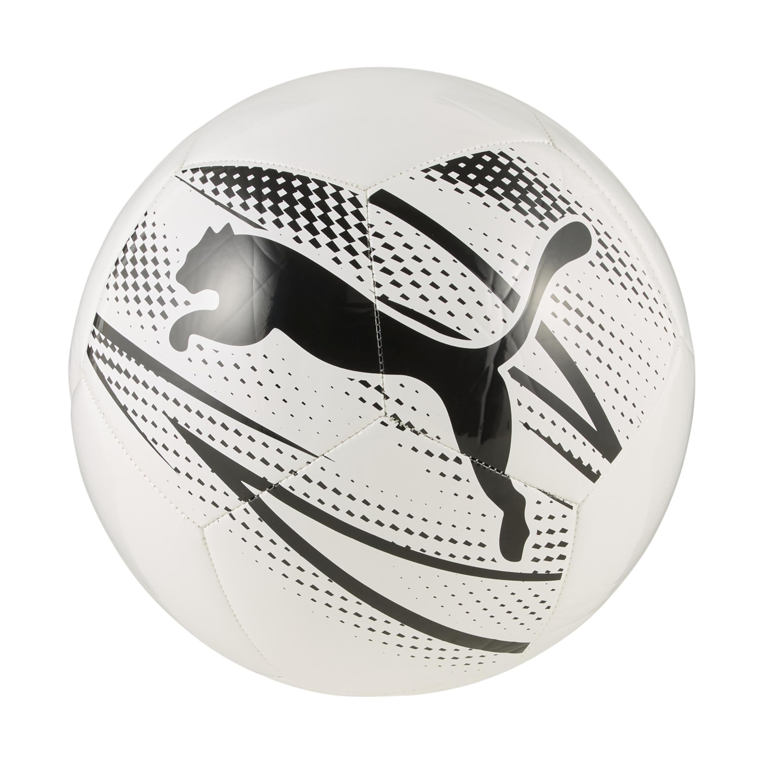 PUMA, ATTACANTO Graphic Football, Unisex, Black and White, Size 5