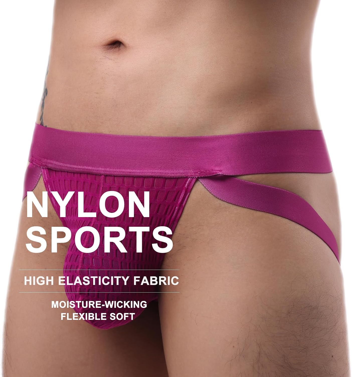 Men's Jockstraps Underwear Athletic Supporter Breathable Jock Strap Workout Thong G-String
