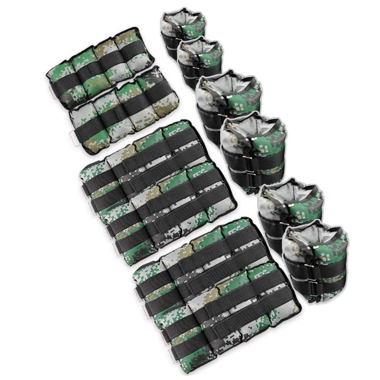 MAXSTRENGTH Max Strength Ankle Weights Durable Wrist Weight Pair Adjustable Strap for Fitness, Exercise, Walking, Jogging, Gymnastics, Aerobics, Gym