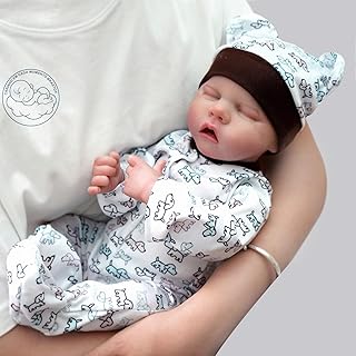 Brastoy Bebê Reborn Boneca Corpo de Silicone Menino Realista Original Pode Dar Banho (Menino Urso)