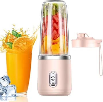 Portable Mini Juice Blender,SmoothieMaker,40W, Fruit Juicer Mixer, Leak Proof Lids, Traveling Fruit Veggie Baby Food Juicer Cup For Home Kitchen, Easy To Rinse