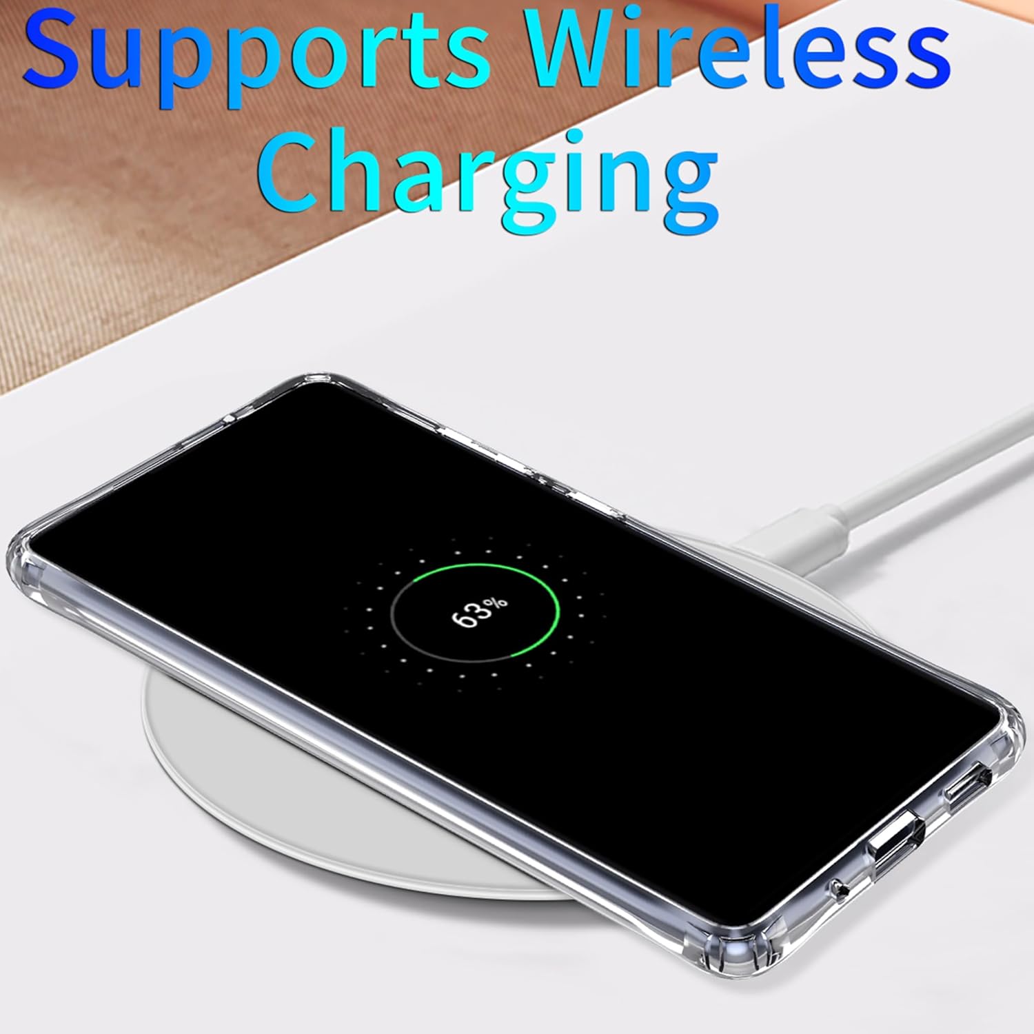 Clear Magnetic Phone Case for Samsung Galaxy Note 9, 6.4-Inch Crystal Transparent Shockproof Military-Grade Protection TPU Bumper PC Anti-Yellowing Slim Fit Wireless Charging Compatible - Image 7